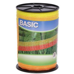 Ohradníková páska AKO Basic 2cm 200m žluto/oranžová